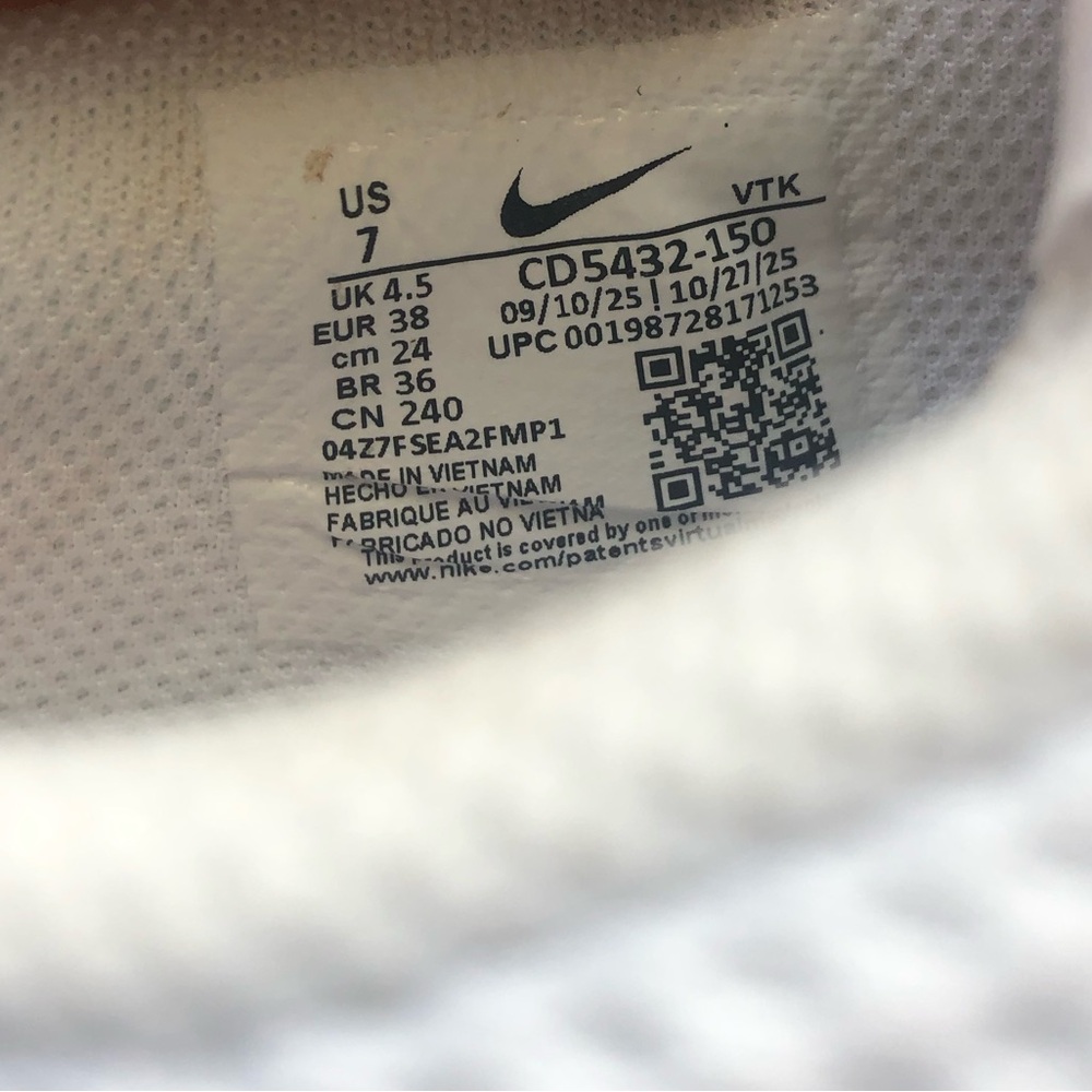 Nike 💕🤍Women’s Air Max White with Pink Excee in Pink/white foam NWT - Picture 4 of 7